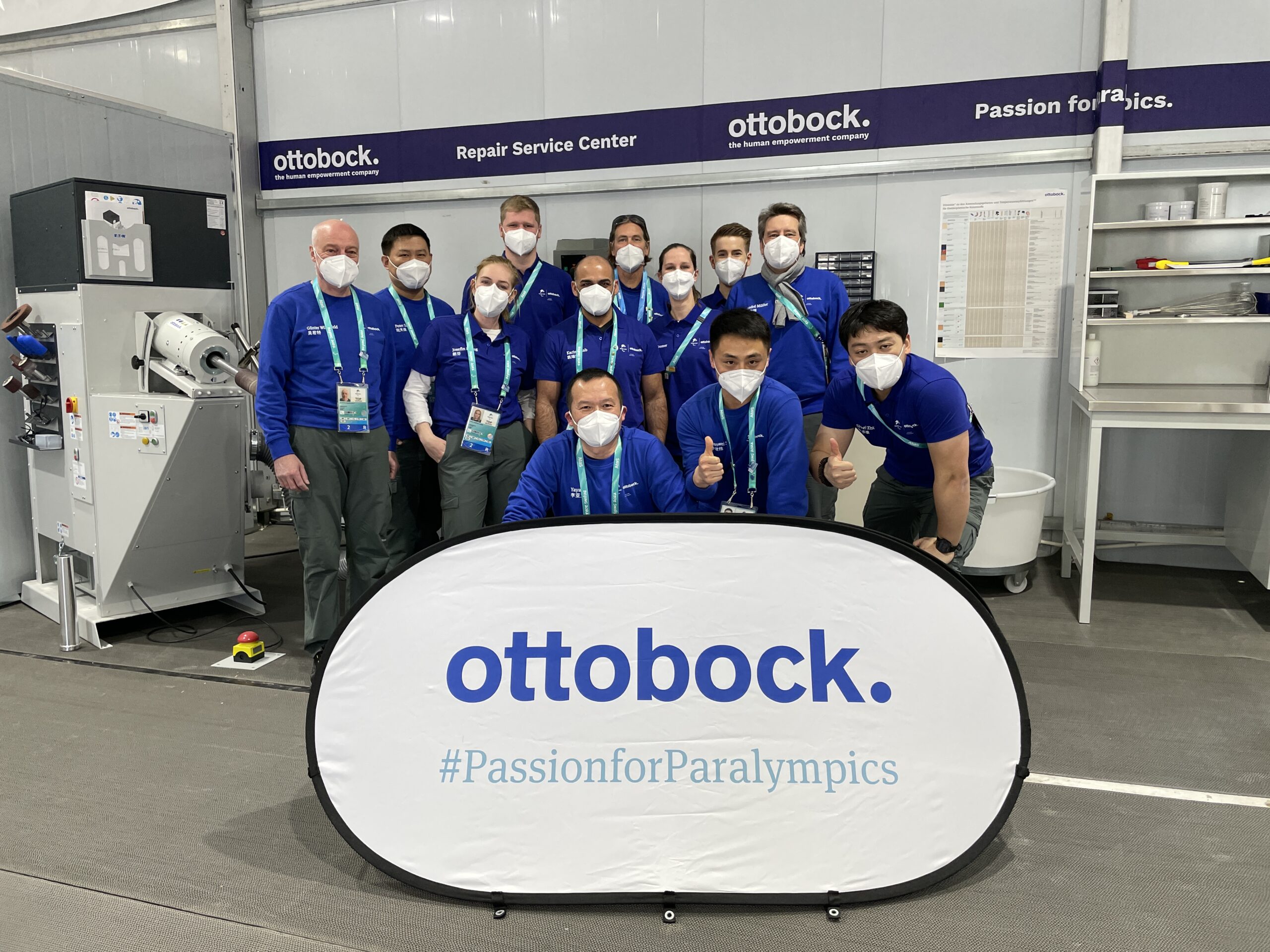 Das Team von Ottobock bei den Paralympics 2022 (Foto: Ottobock)