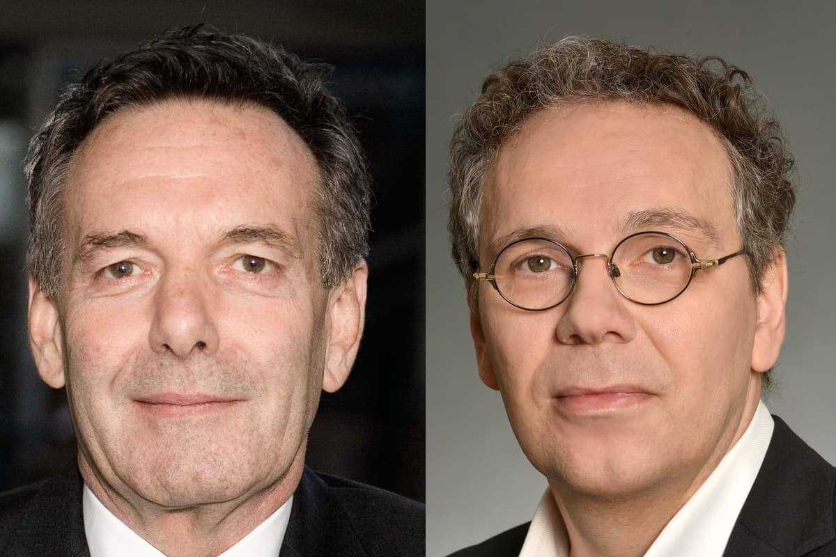 Joachim M. Schmitt (l.) und Dr. Marc-Pierre Möll. (Fotos: BVMed)