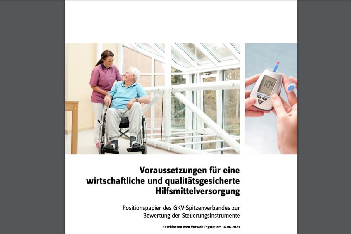 In einem Positionspapier fasst der GKV-Spitzenverband seine Ideen zur Hilfsmittelversorgung zusammen. (Quelle: GKV-Spitzenverband)