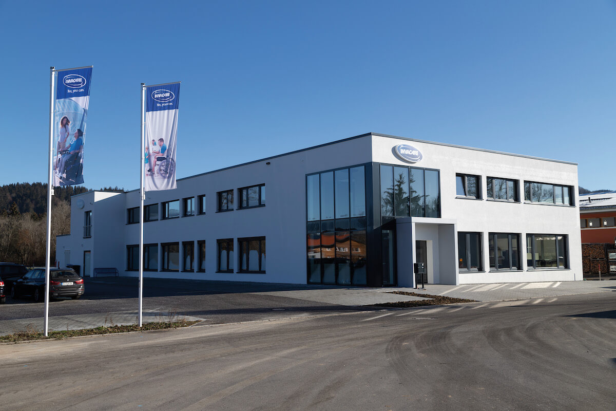 Die Firmenzentrale von Invacare in Isny. (Foto: Invacare)