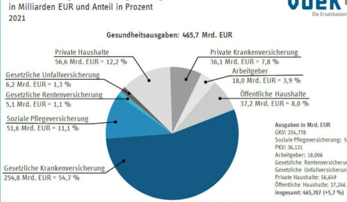 Quelle: Vdek Basisdaten des Gesundheitswesens