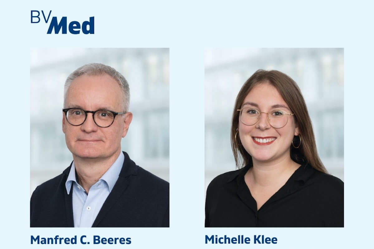 Die BVMed-Kommunikationsexperten Manfred Beeres und Michelle Klee. (Fotos: BVMed)