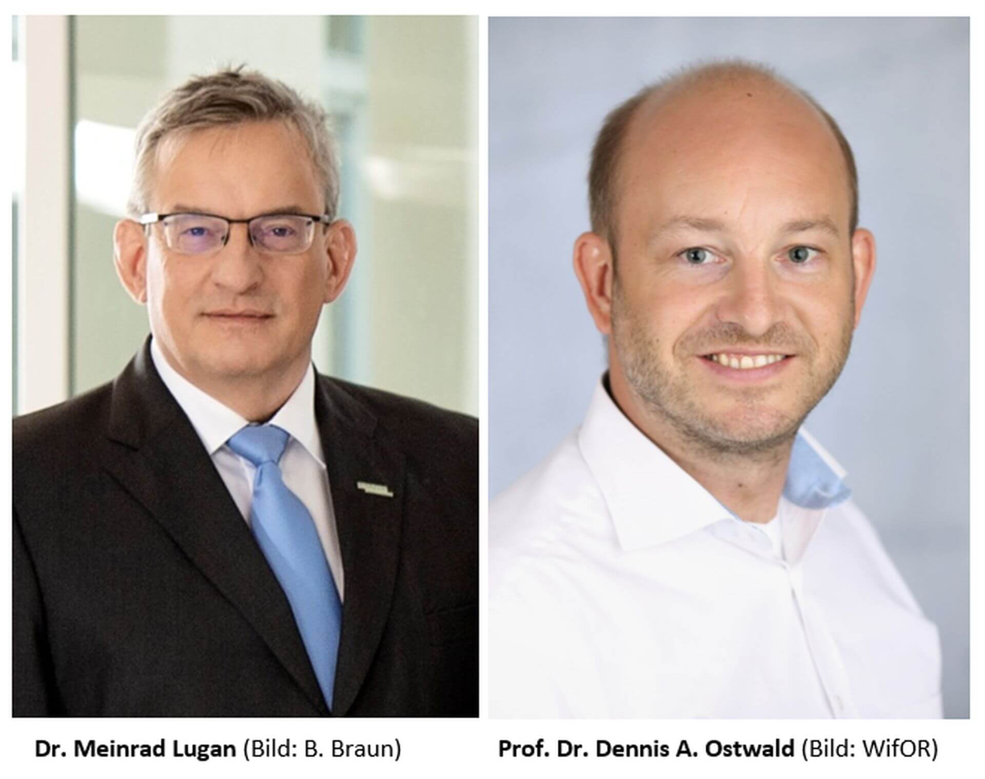 Dr. Meinrad Lugan und Prof. Dr. Dennis Ostwald (Foto: BVMed)