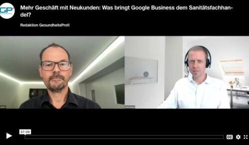 Das Google-Webinar zum Nachschauen exklusiv auf gesundheitsprofi.de. (Screenshot: Redaktion)
