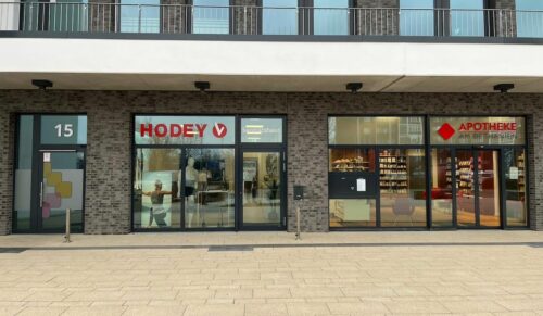 Die neue Hodey-Filiale im Gesundheitszentrum auf dem Campus der Stiftung Bethanien in Moers. (Foto: Hodey)