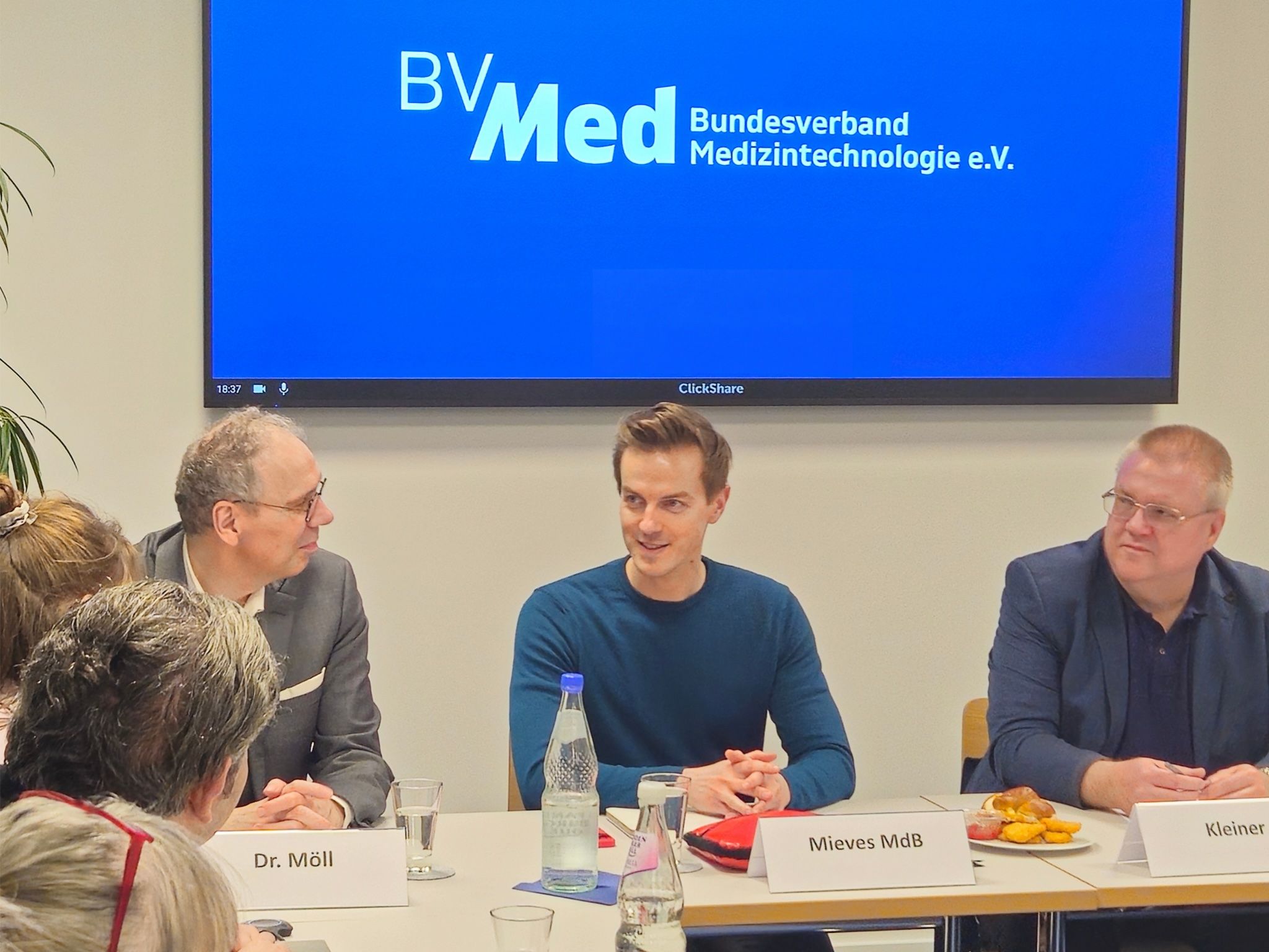 Matthias Mieves (SPD) beim BVMed. (Foto: BVMed)