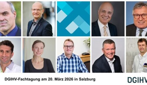 Die Referenten und Referentinnen der DGIHV-Fachtagung 2026 in Salzburg. (Foto: DGIHV)